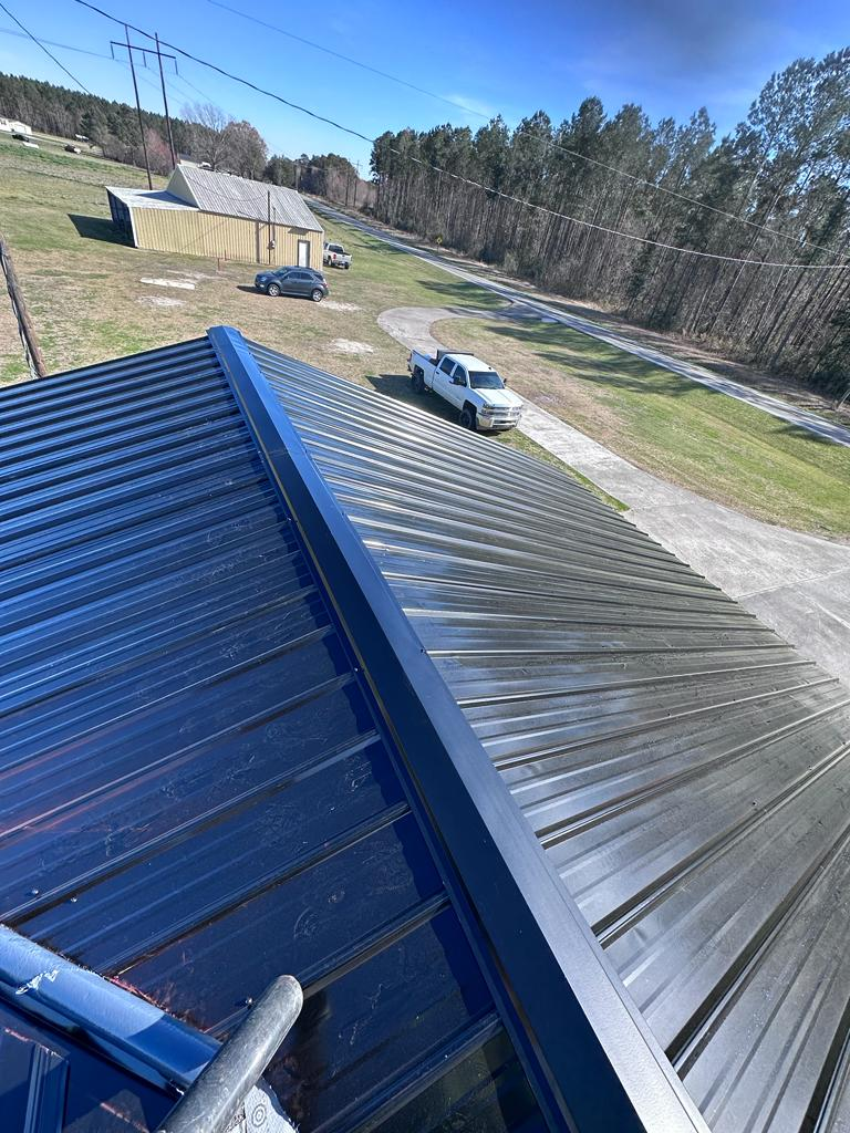 An insulated metal roof