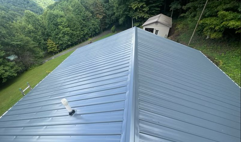 A new metal roof installation in NC